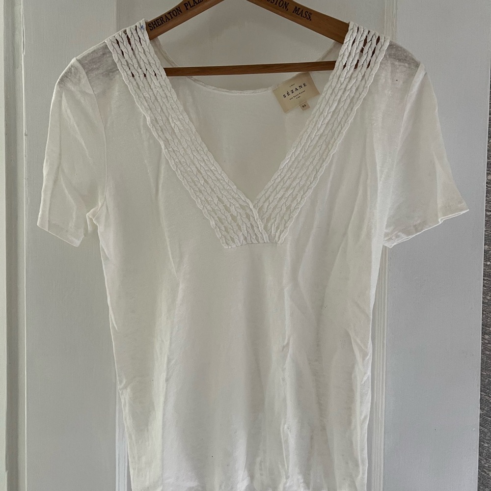 Sezane Miranda Top in Ecru - Picture 3 of 5